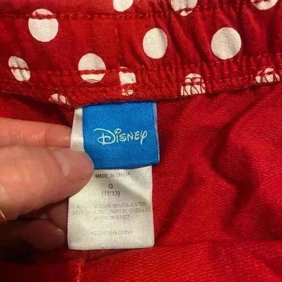Minnie Mouse shorts by Disney red with white polka dots juniors size large - Picture 2 of 5